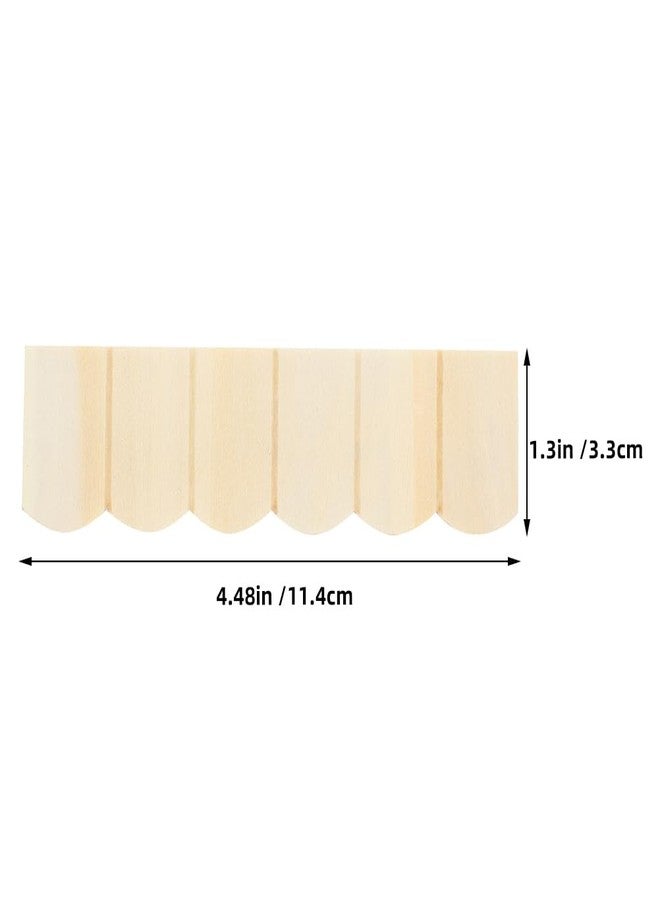 FOYTOKI 36pcs Unfinished Wooden Dollhouse Roof Tiles Miniature Roof Accessories for Model Building Friendly Material Design for DIY Projects and Miniature Landscapes - Image 2